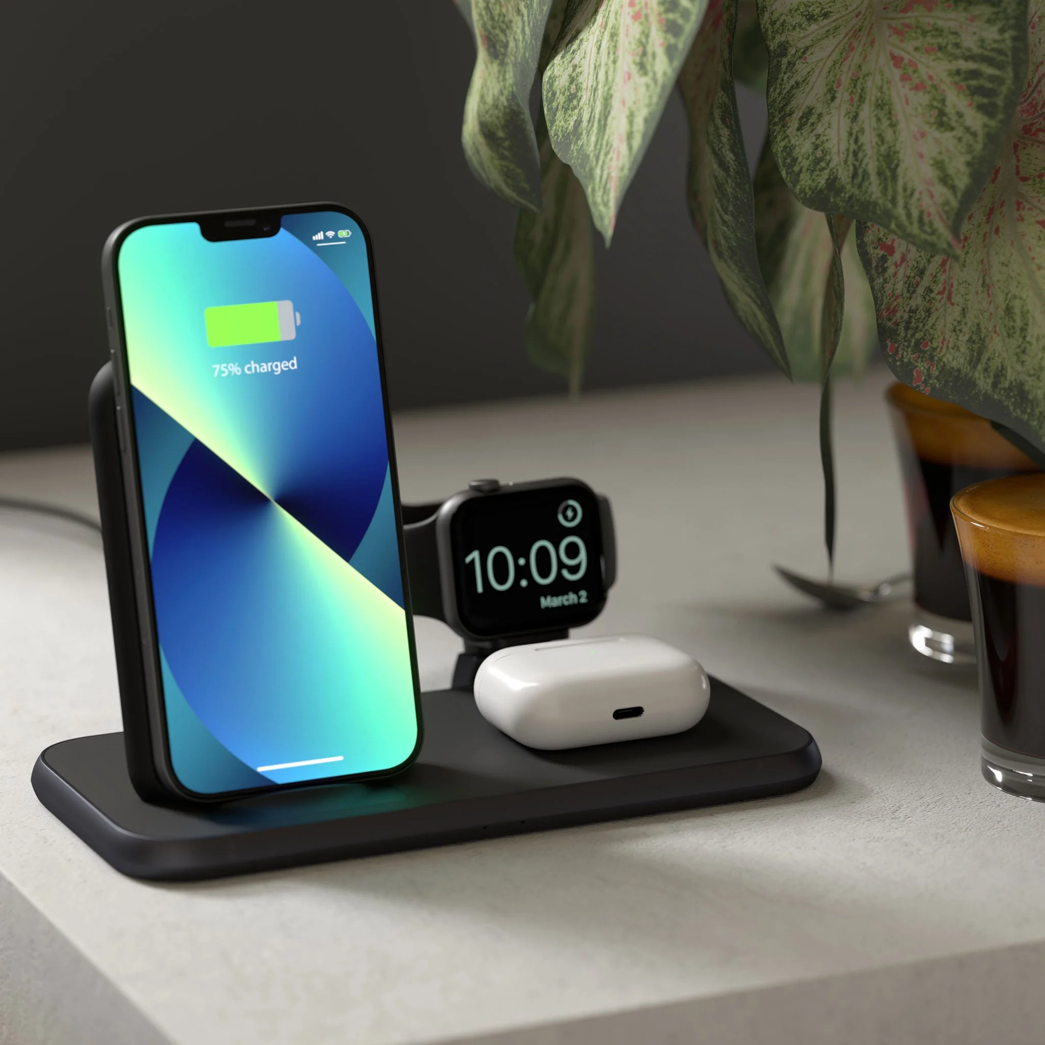 4 in 1 Stand+Watch Wireless Charger Aluminium - Image 10