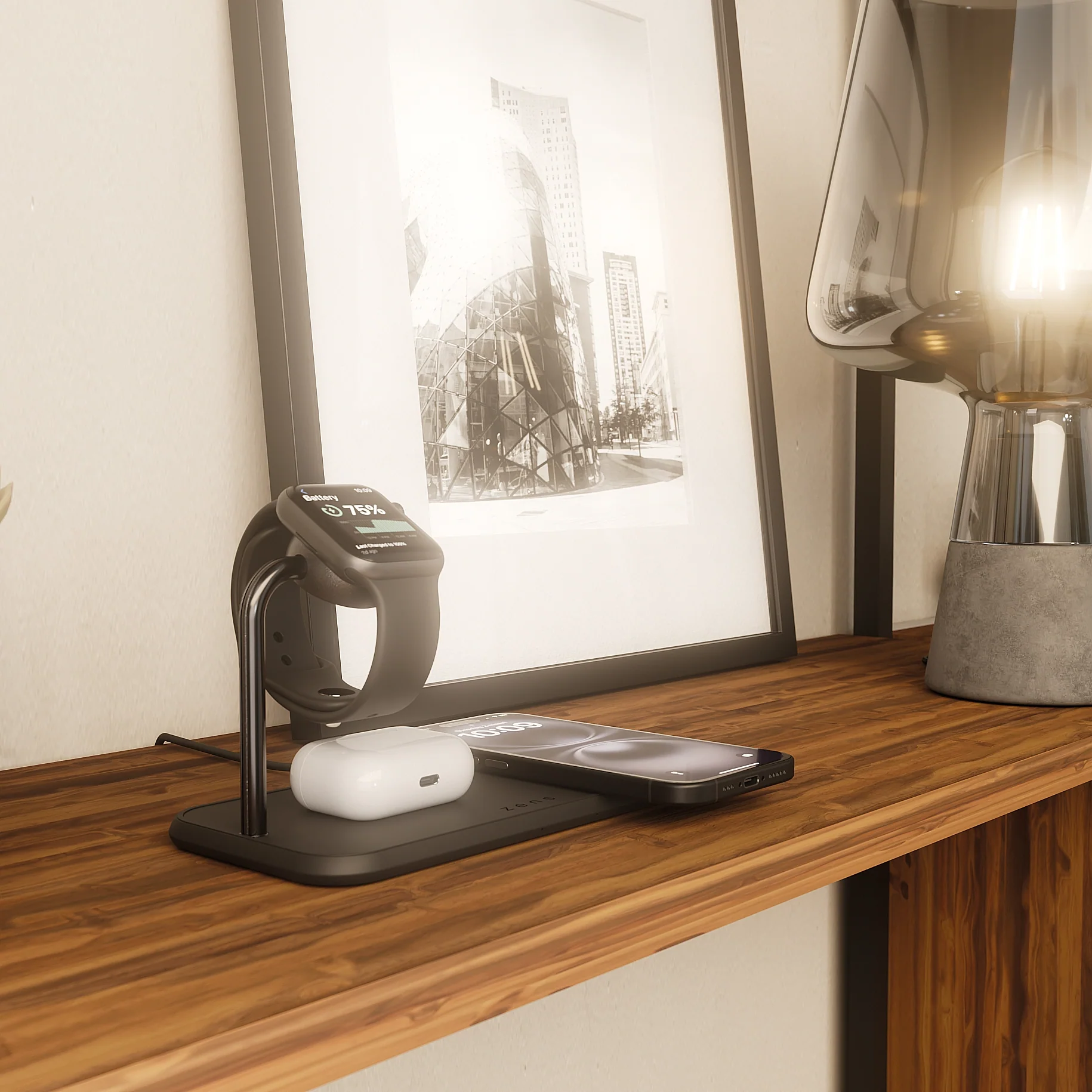 Dual+Watch Aluminium Wireless Charger - Image 5